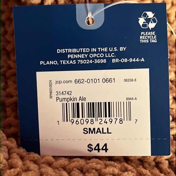 Arizona jean Company Long Turtleneck Sweater Size Small Pumpkin Ale - Picture 10 of 12